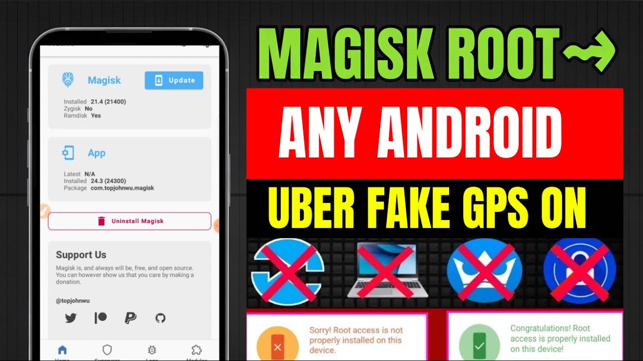 How To Magisk Root Android 15 14 13 12 11 Version 😲 | Uber Driver