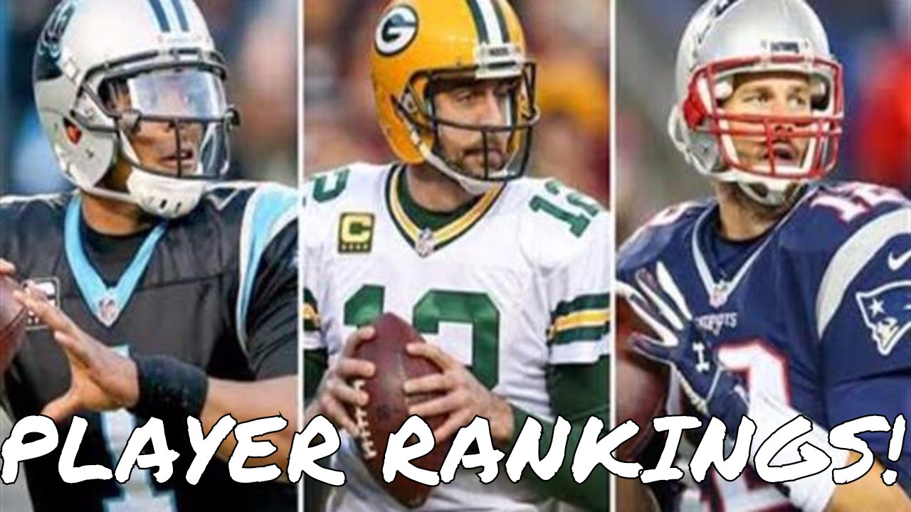 2016 NFL Player Positional Rankings Top 5 QBs, RBs, WRs and More