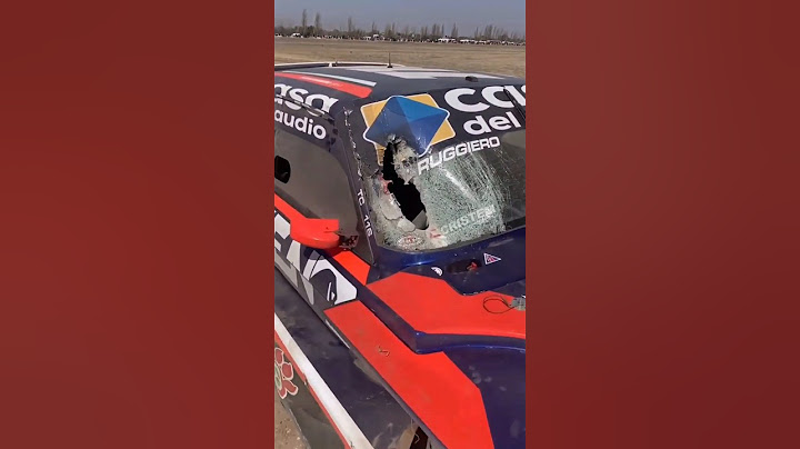 😱 TURISMO CARRETERA: así es la piedra que casi mata a Alan Ruggiero