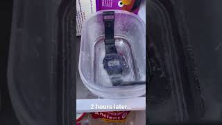 FREEZING THE CASIO F91W IN ICE! WILL IT SURVIVE?! #shorts #watches