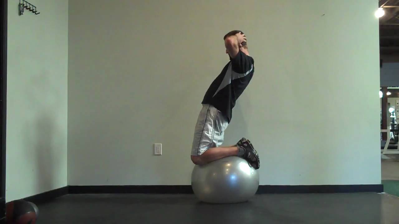 Step 1 Kneeling on a Stability Ball YouTube