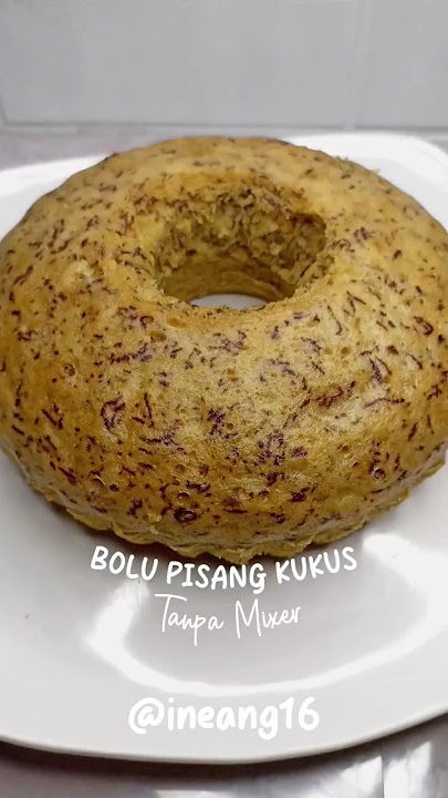 RESEP BOLU KUKUS PISANG TANPA MIXER, pisangnya dari pisang kematengan #cemilan #bolukukuspisang
