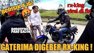 BERISIK AJG‼️AKANGMV GATERIMA DIGEBER RX-KING DI HADANG PAKE BALOK!!!