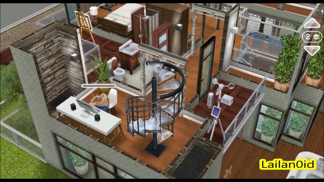 The Sims Freeplay Urban Loft House 1 Tour Youtube