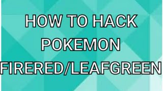 How to cheat pokemon firered/leafgreen using pokecheat screenshot 5