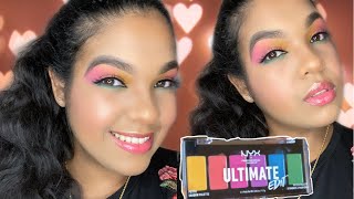 Probando la paleta de sombras de NYX ÚLTIMATE EDIT💋💄👀