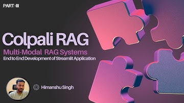 Colpali : End to End development of Streamlit based Multi-Modal RAG App