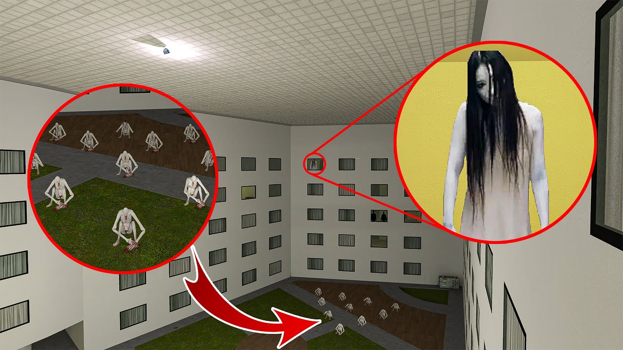 SCP 096 AND SCARY GHOST Garry's Mod Nextbots Got Out of Hand Again in Hotel #14