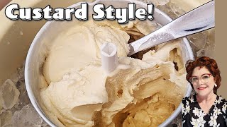 Old Fashioned Homemade Vanilla Ice Cream  Cooked Custard  Step by Step  How to Cook Tutorial