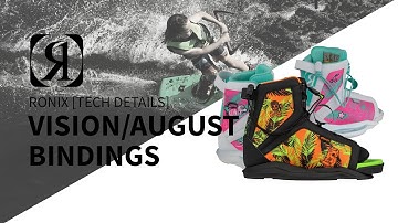 2019 Ronix Vision and August Kids Wakeboard Bindings