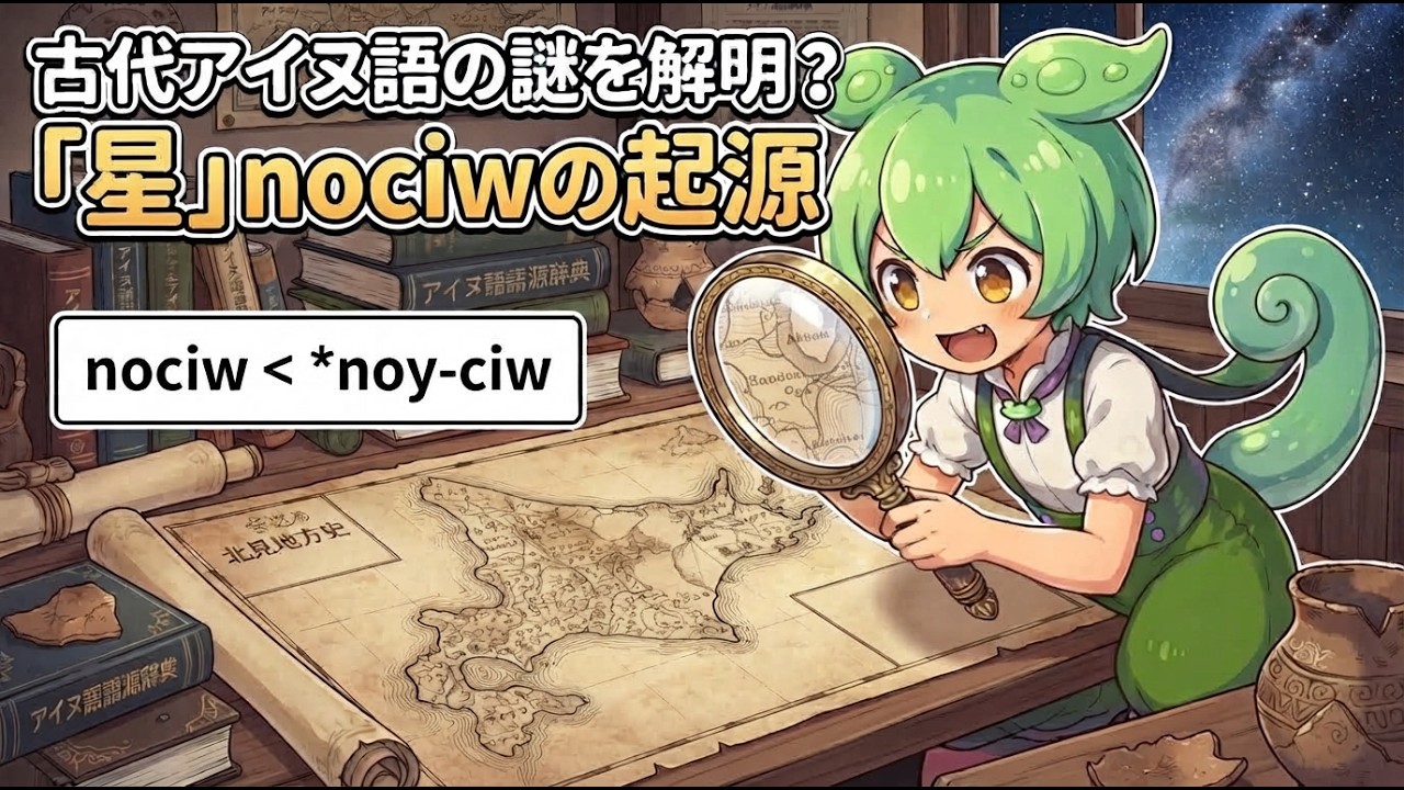 アイヌ祖語における *Vy 再建の必要性を指摘してみた #ずんだもん解説 