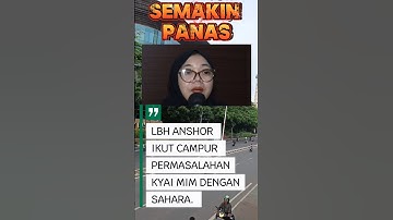 LBH Anshor Berencana Laporkan Yai Mim #yaimim #sahara #suhara #shortvideo