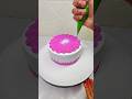 Amazing pink colour Beautiful cake Design #shorts#feed#tending#virals#video#us#youtubeshorts