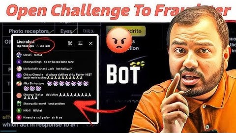 Alakh Sir Angry In Live Class😡|Open Challenge To Bot Fraudsters🙏💯 |Last Warning To Scammers⚠️