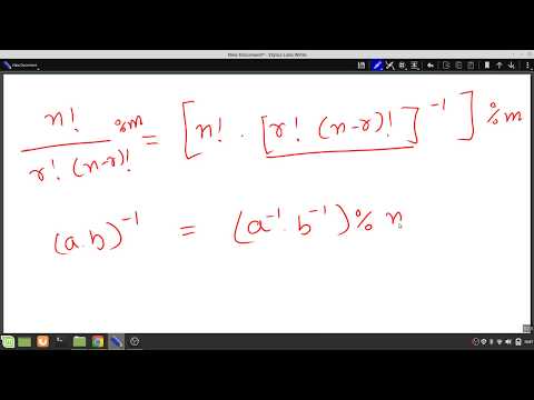 Ways to find ncr%m, Method 3 : Using Factorials and Modular Inverse