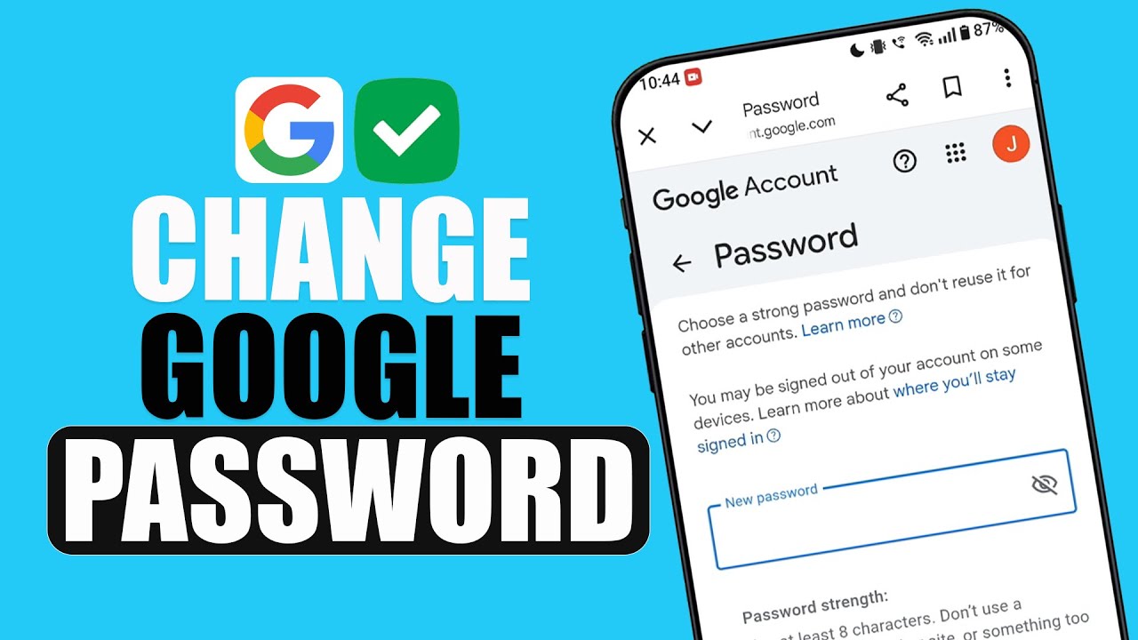 How To Change Google Password | Forgot or Want to Update Google ...