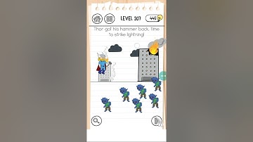 Brain test 3 level #207 walkthrough solution