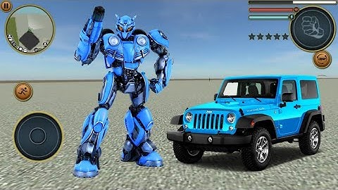 Robot Araba Oyunları - Araba Robot Dönüşümü - Golden Robot CarTransformer - Android Gameplay