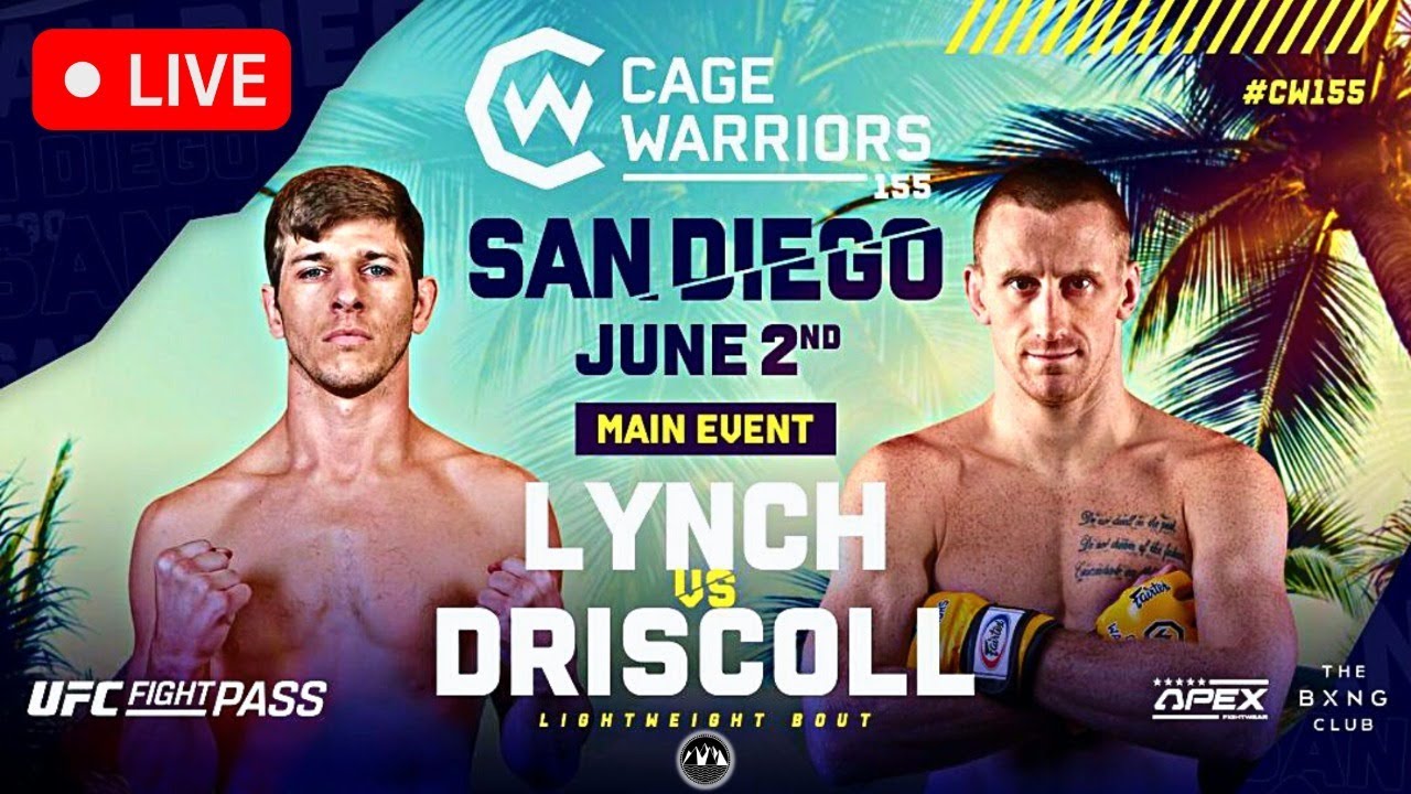 Cage Warriors 155 San Diego LIVE STREAM MMA FIGHT COMPANION UFC FIGHT PASS CW 155