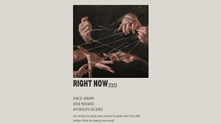Right now - Gracie Abrams (Sped Up)