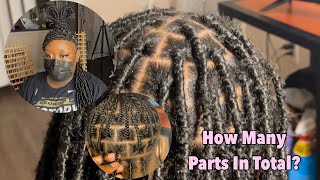 DETAILED Soft Locs Parting Tutorial | HOW MANY PARTS IN TOTAL?