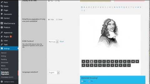 Alphabetic Pagination Styles with Chameleon