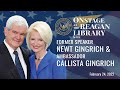 Onstage at the Reagan Library with Newt and Callista Gingrich