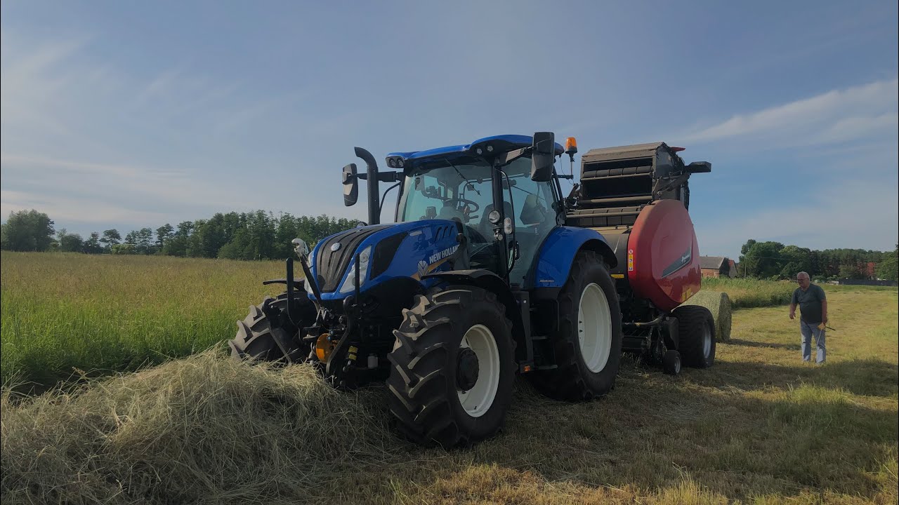 #8 | Prasowanie bel | Zestaw idealny | NH T6.160 DC Kverneland 6716 | P.T Agro