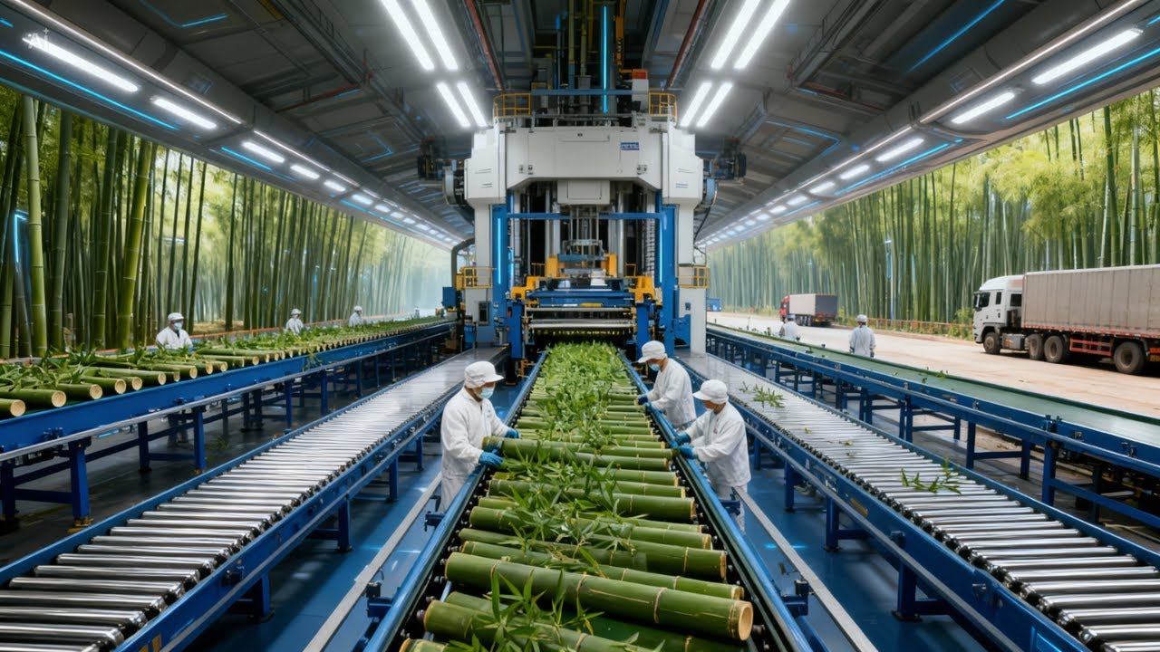 Mega Factories: The World’s Largest Bamboo Processing Plant