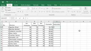 Función REDONDEAR - Excel