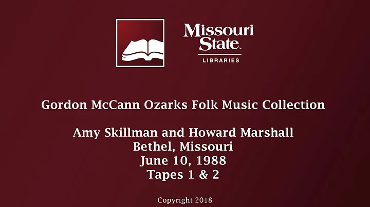 McCann: Amy Skillman and Howard Marshall, June 10,...