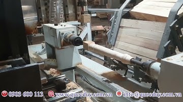 Máy Phay Tiện 5 Trục Làm Chân Ghế SMQH 1000 4 Semac: Chà Nhám Hoàn Thiện - Cấp Phôi Tự Động