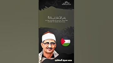 وَيَوْمَئِذٍ يَفْرَحُ الْمُؤْمِنُونَ | محمد صديق المنشاوي رحمه الله | سورة الروم | #quran
