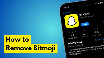 How to Remove Bitmoji From Snapchat (Full Guide)