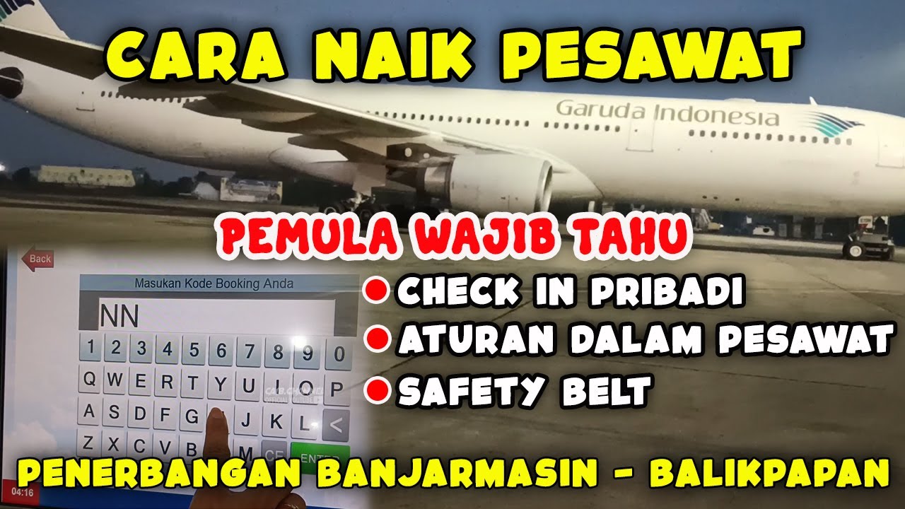 CARA NAIK PESAWAT | Penerbangan BANJARMASIN ke BALIKPAPAN dengan WING AIR