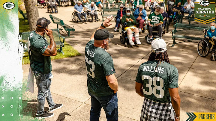 Jason Spitz and Packers alumni visit Wisconsin Vet...
