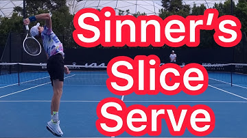 How Jannik Sinner Hits A Perfect Slice Serve (Pro Tennis Technique)