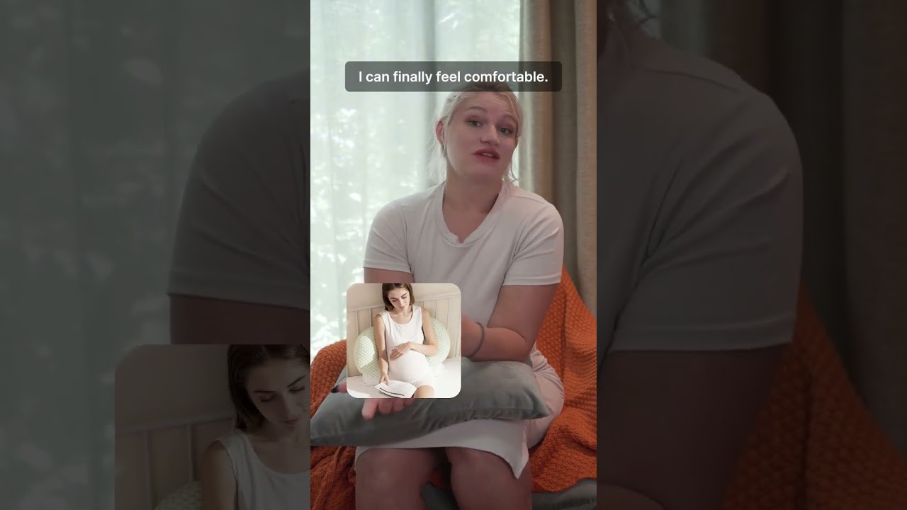 C-Shaped Pregnancy Pillow – Full-Body Support for Mums-to-Be!