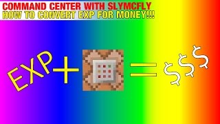 COMMAND CENTER | BUY ICONOMY MONEY USING EXP!!! (Minecraft 1.10)