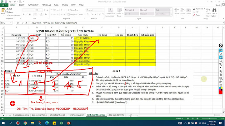 Bài tập excel tính quà tặng hàng hóa năm 2024