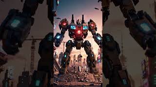 Bulldozer transforms into a giant robot! 🤯🔥 #shorts #robot #transformers #ai #mecha