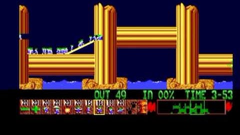 Lemmings (Amiga 500) #4 - Fun Level 11 - 15