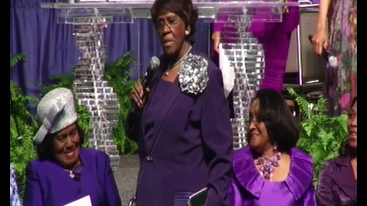 COGIC Supervisor Mother Walton giving advice to th...