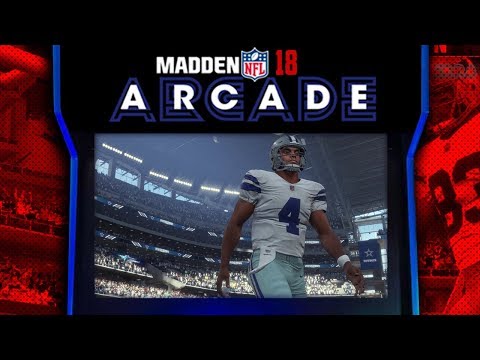 Madden NFL 18 ARCADE GAMEPLAY!!! BIG HITS AND CATCHES!!! Cowboys Vs Eagles