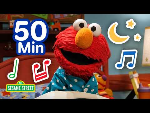 Elmo Songs for Bedtime!😴🛏️ | 50 Mins | Sesame Street