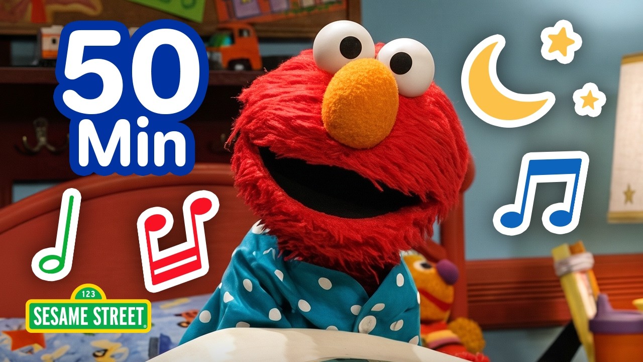 Elmo Songs for Bedtime!😴🛏️ | 50 Mins | Sesame Street