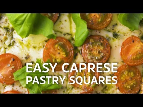 Easy Caprese Pastry Squares