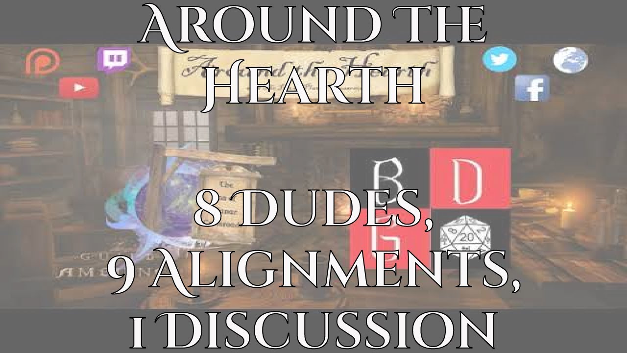 Around The Hearth With The Inn Of Planar Crossroads: 8 Dudes, 9 Alignments, 1 Discussion gaming logo