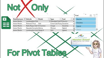 Maximize Your Excel Skills: Slicers For Data Tables!