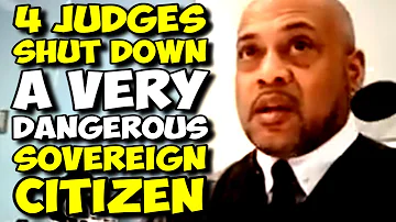 Multiple Judges Needed To Shut Down A VERY DANGEROUS Sovereign Citizen!!!